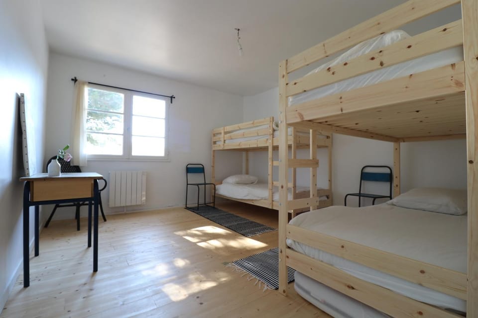 Photo of the whole room, Bedroom, bunk bed