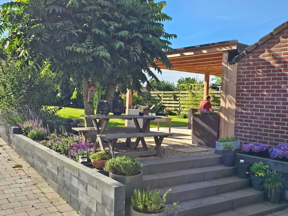 Patio, Spring, Day, Garden, Balcony/Terrace, Garden view