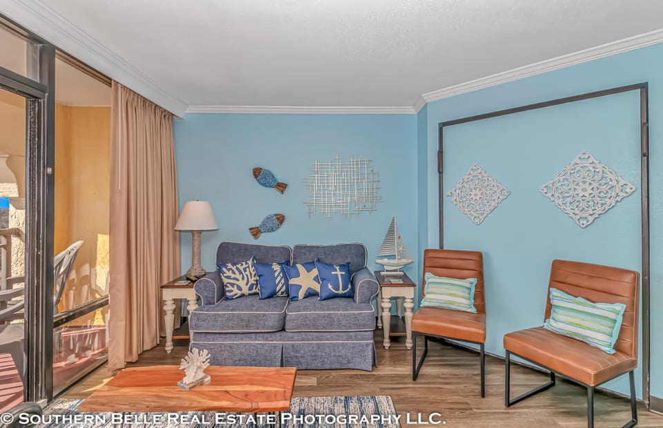 Ocean View Double Suite with Beautiful Decor and Accents Caravelle Resort 1504 Sleeps 6 Guests House in Myrtle Beach