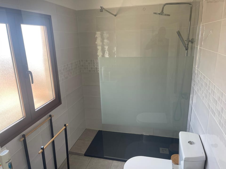 Shower, Property building, Bathroom