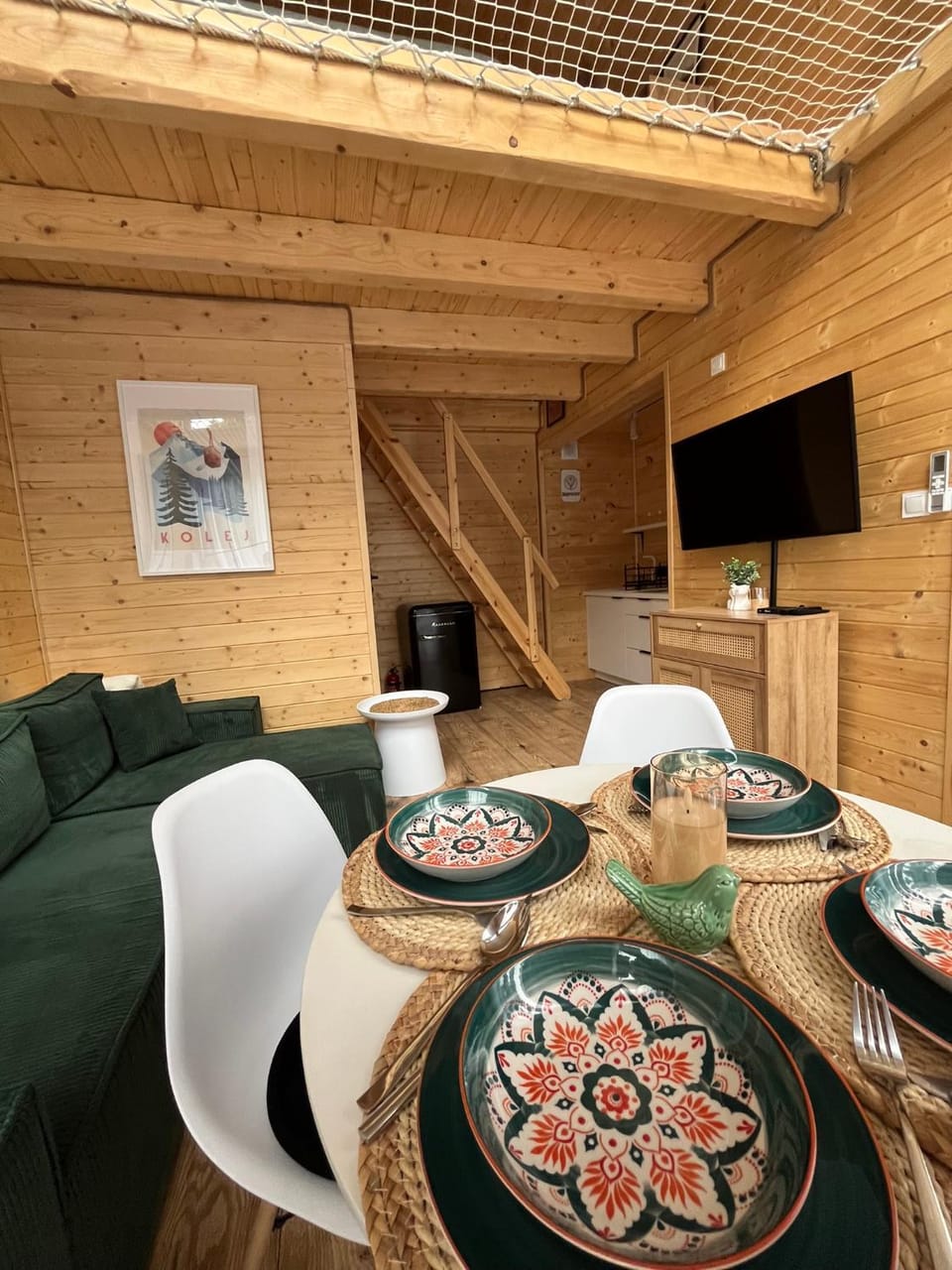 Kitchen or kitchenette, Living room, stove, kitchen