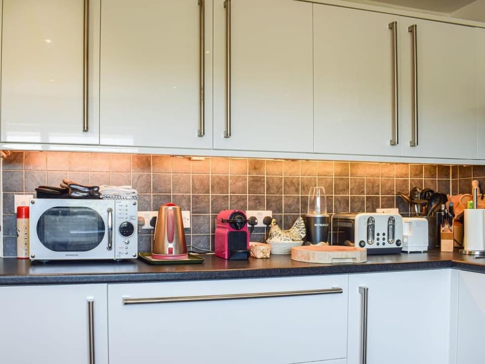 Coffee/tea facilities, Kitchen or kitchenette, stove, toaster