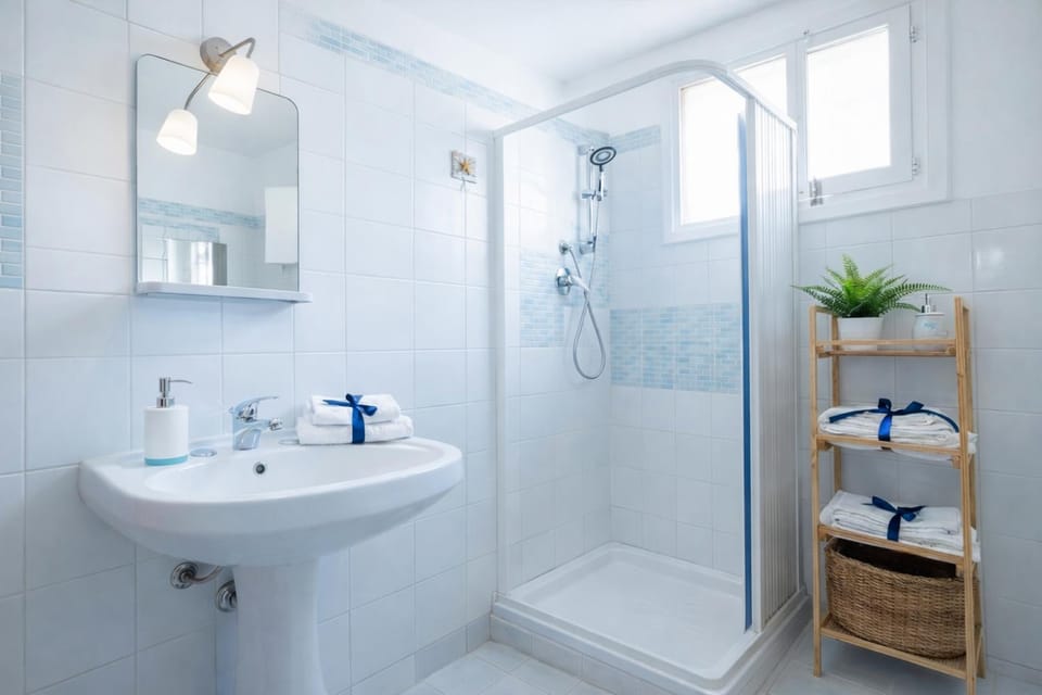 Shower, Toilet, Bathroom, bidet, hair dryier, washing machine
