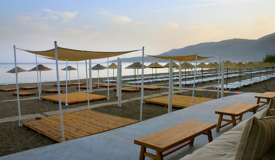 Day, Beach, sunbed