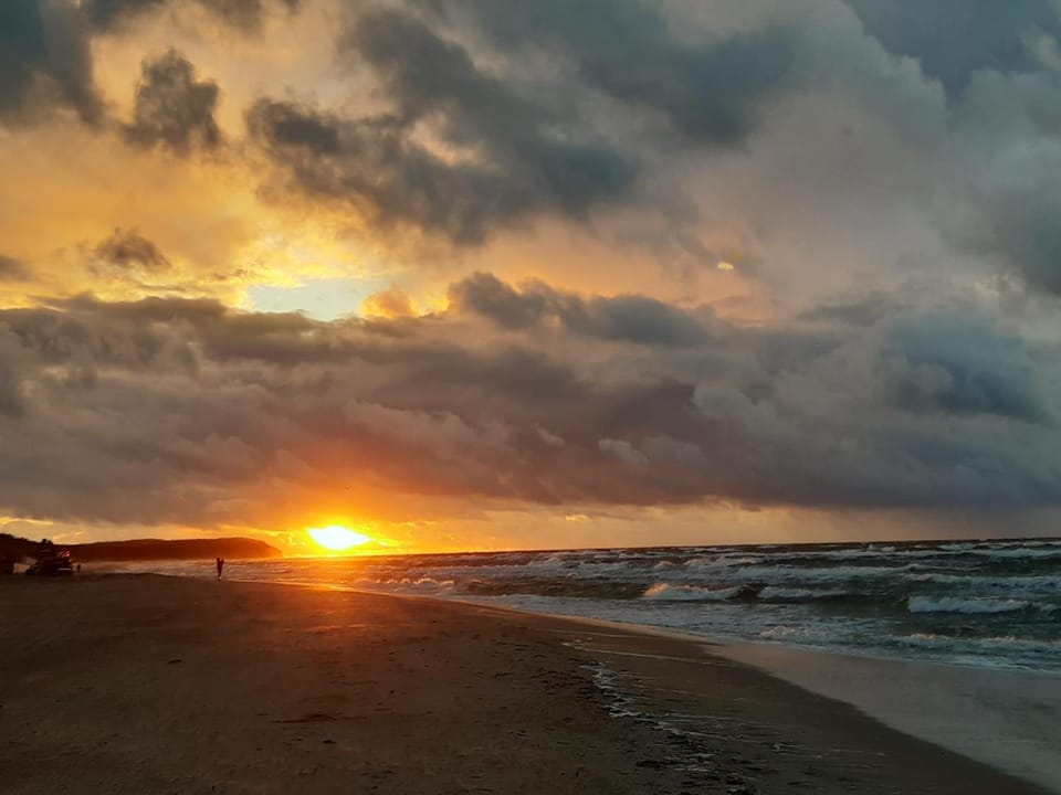 Natural landscape, Beach, Hiking, Sunset