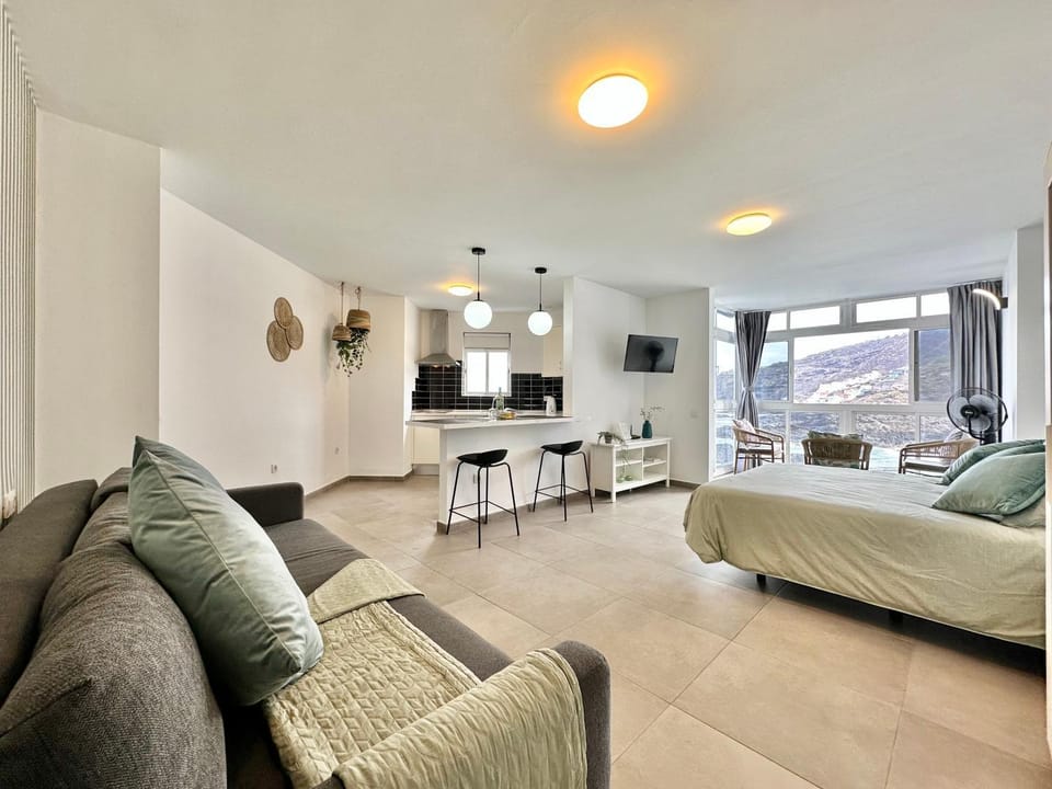 Bed, TV and multimedia, Living room, Dining area