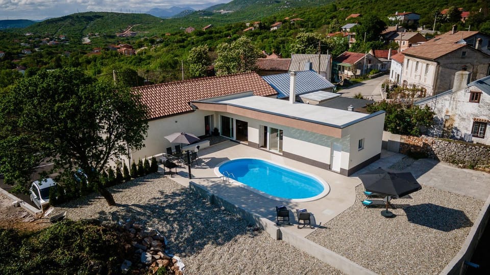 Patio, Bird's eye view, Balcony/Terrace, Pool view