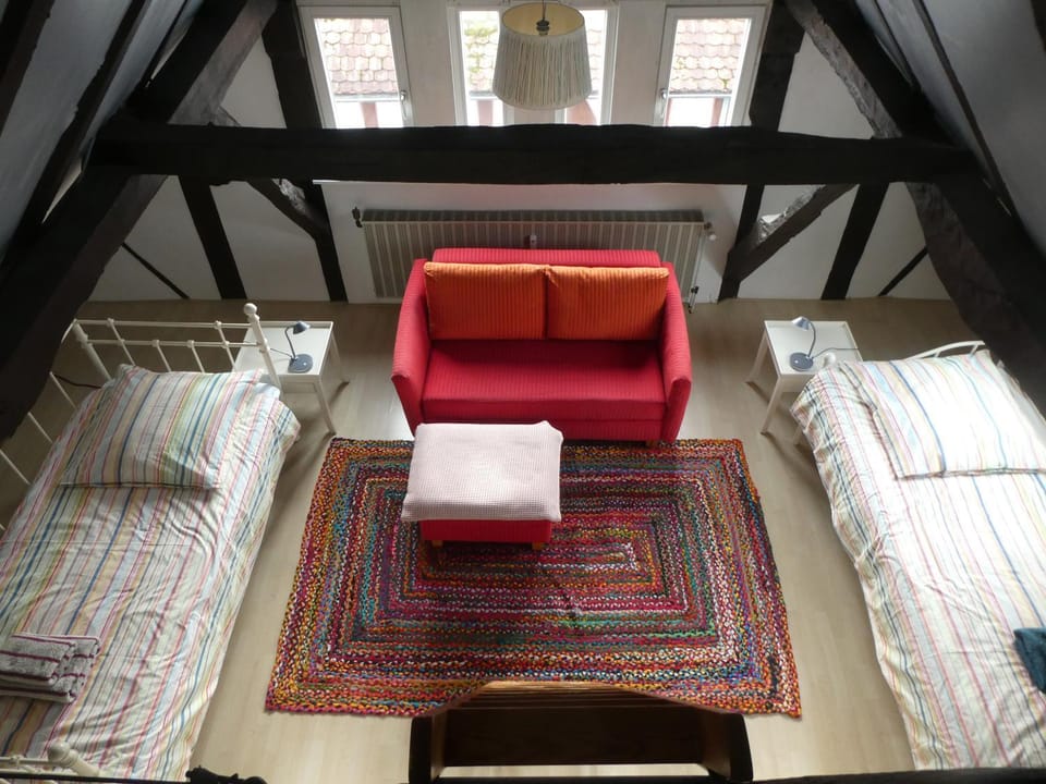 Bed, Photo of the whole room, Seating area, Bedroom