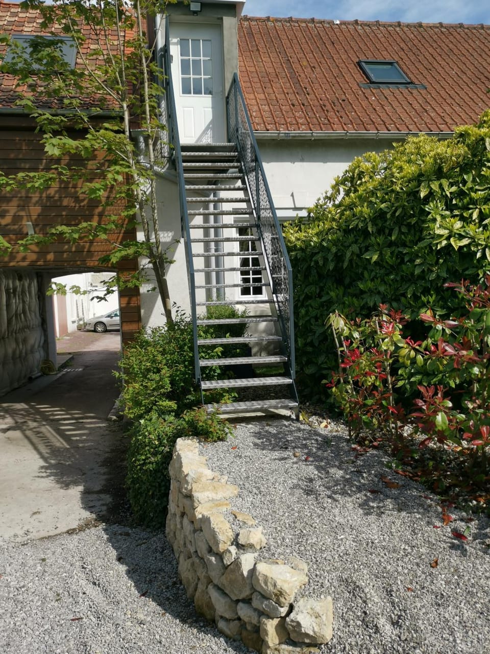 Property building, Spring, Day, Garden view