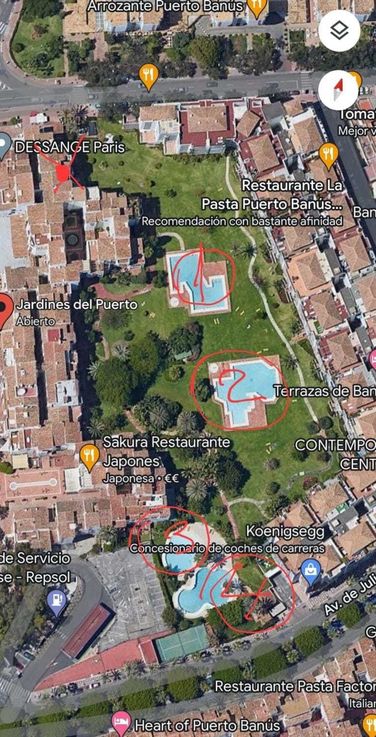 Bird's eye view, Swimming pool