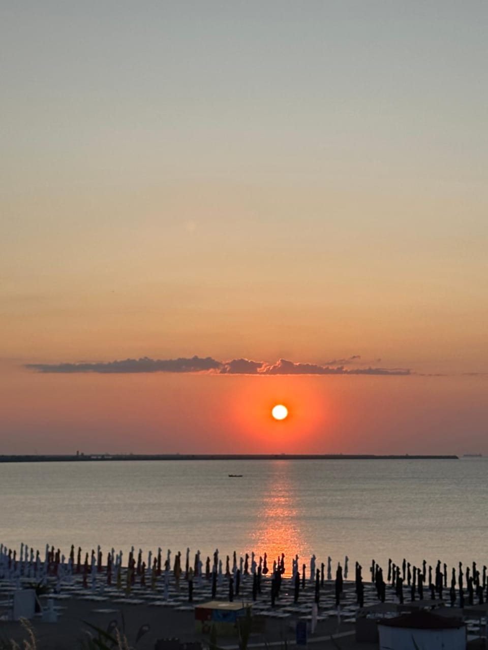 Beach, Sea view, Sunrise