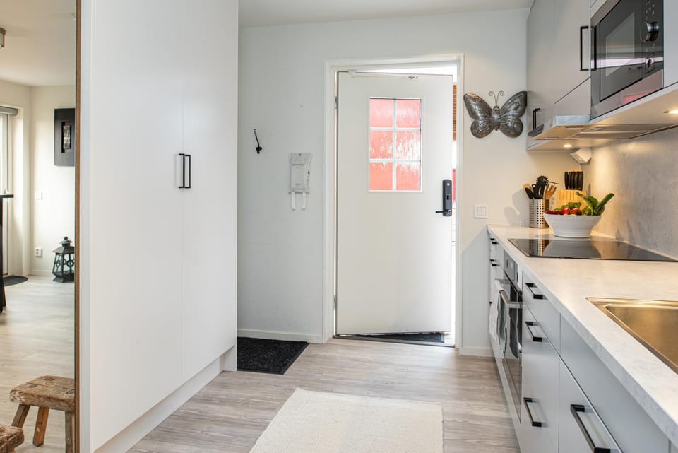 Modernt och mysigt boende i Järvsö med stor uteplats och lugnt läge Apartment in Sweden