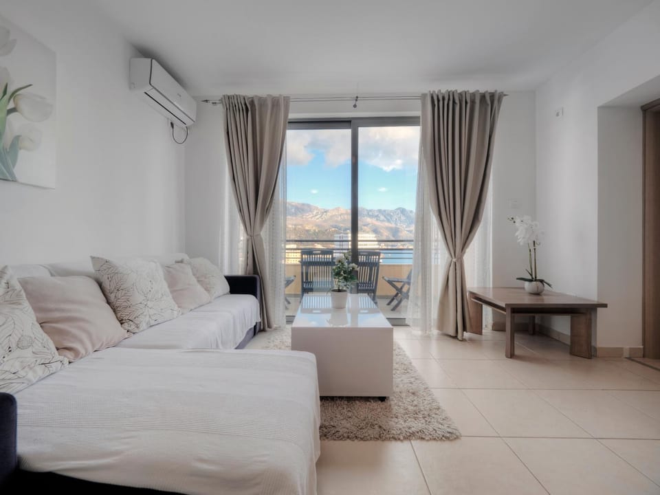 Living room, Seating area, Sea view