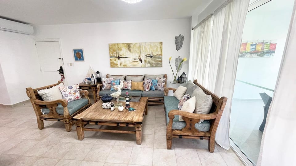 Living room, air conditioner