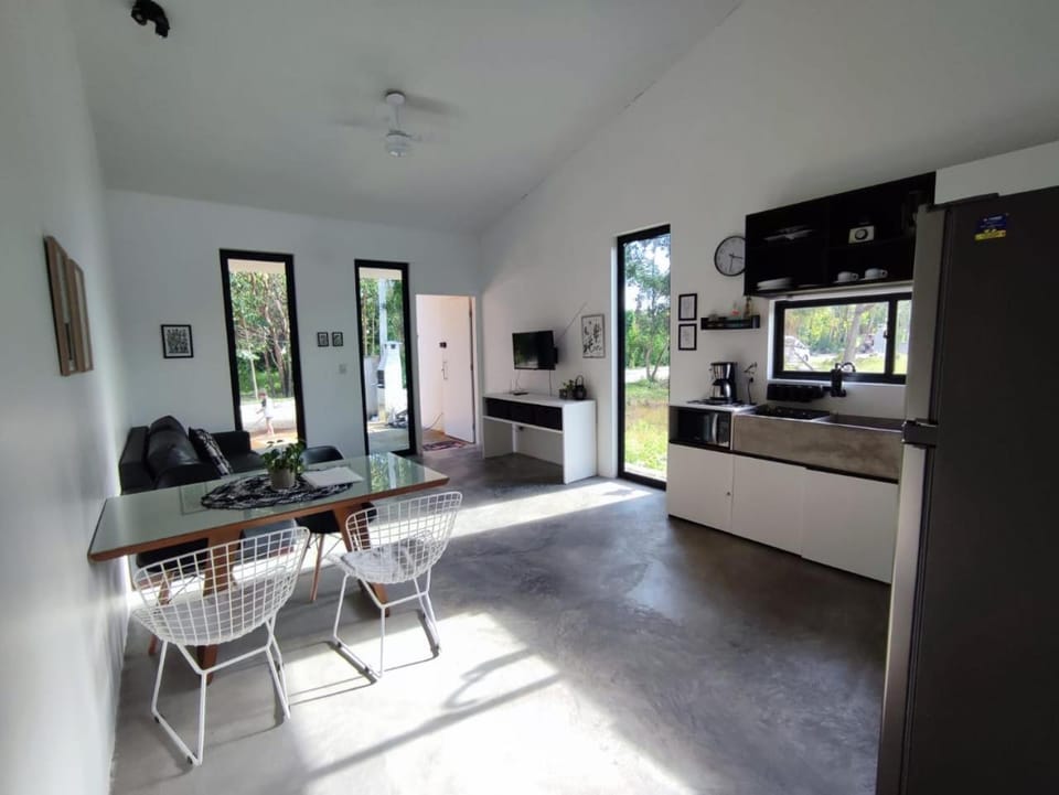 Living room, kitchen