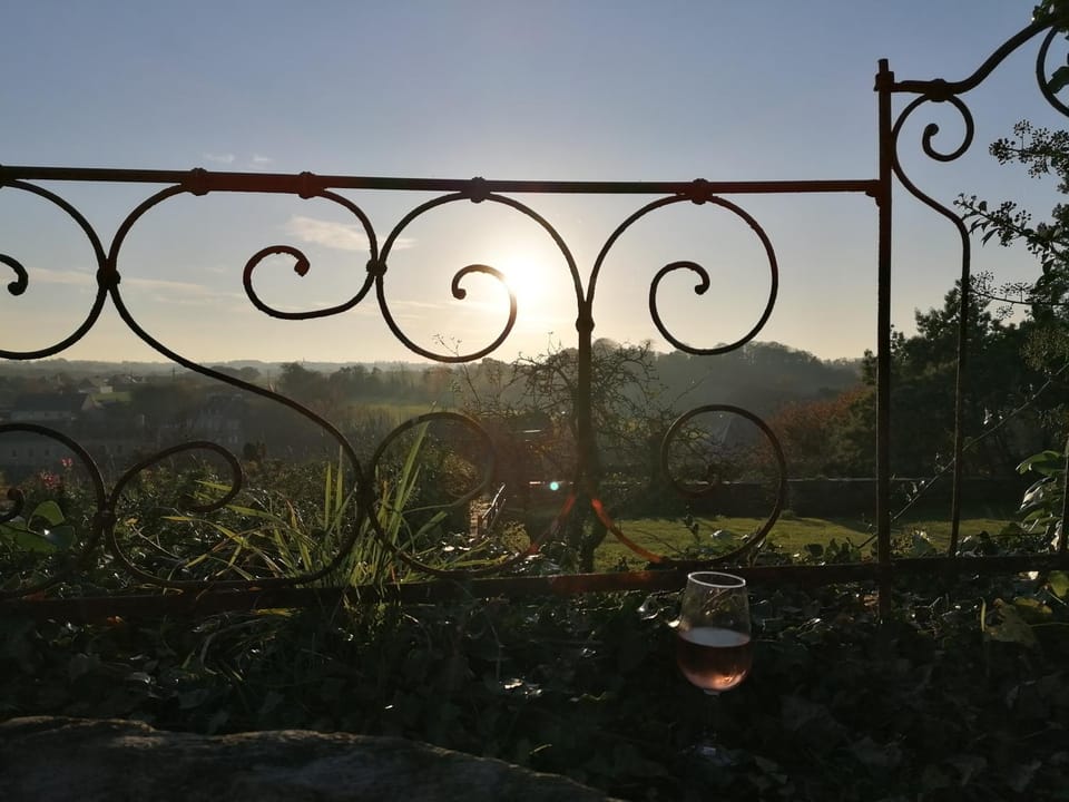 Garden view, Sunset