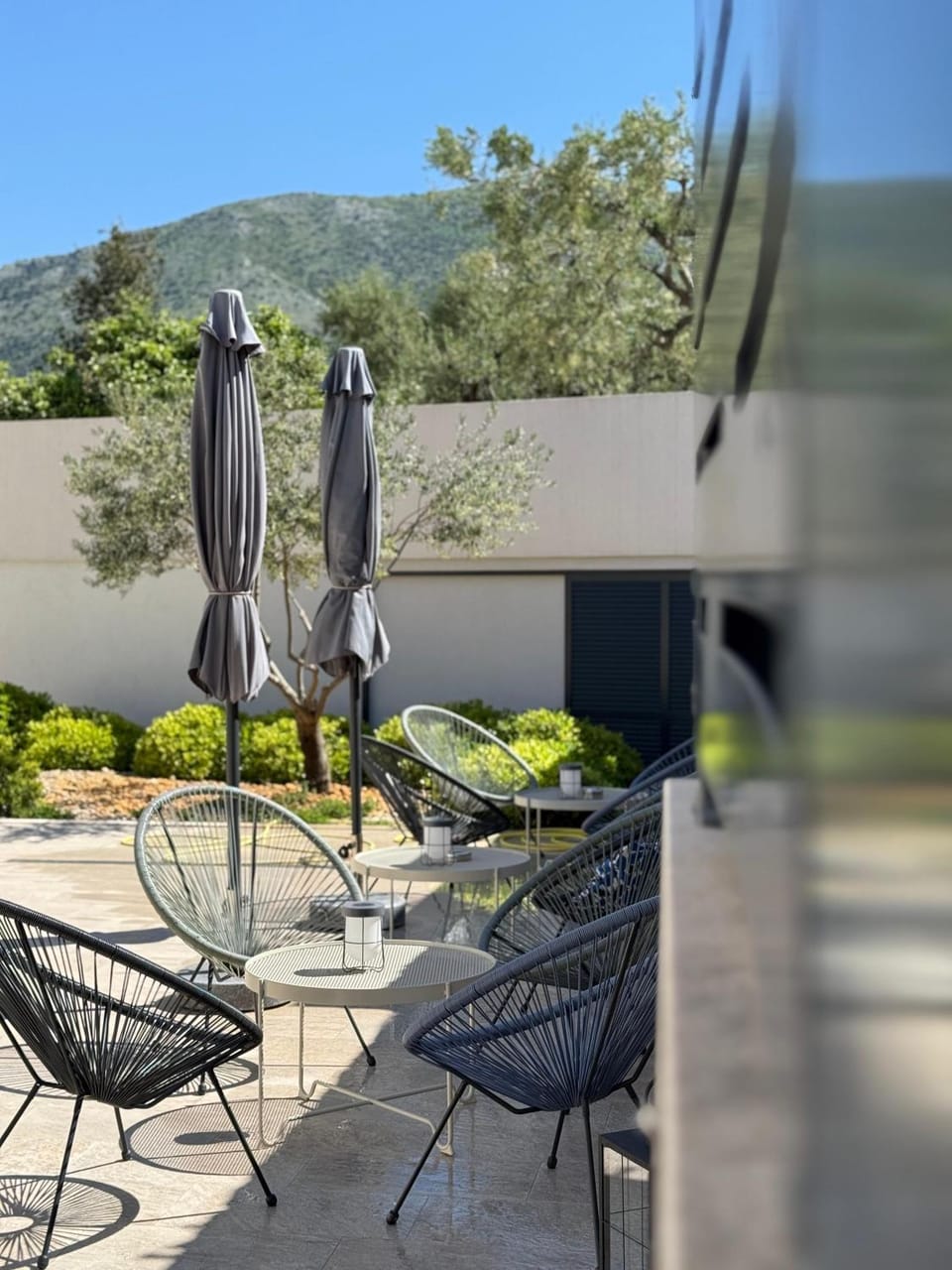 Patio, Spring, Day, Natural landscape, Mountain view