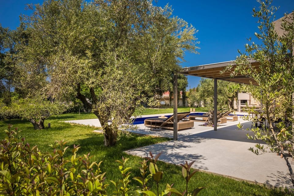 Patio, Garden, Swimming pool