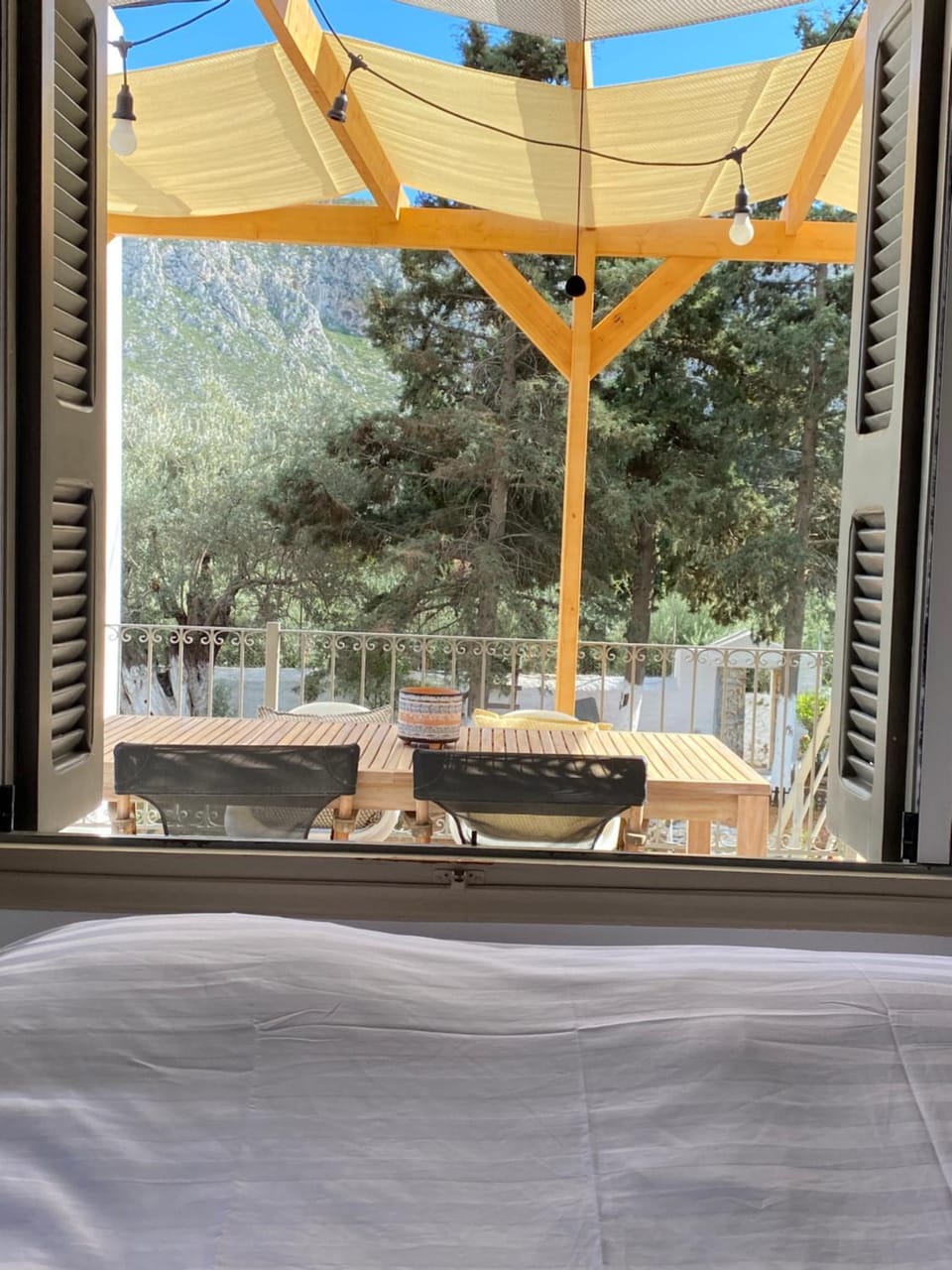 Day, View (from property/room), Balcony/Terrace, Seating area, Dining area