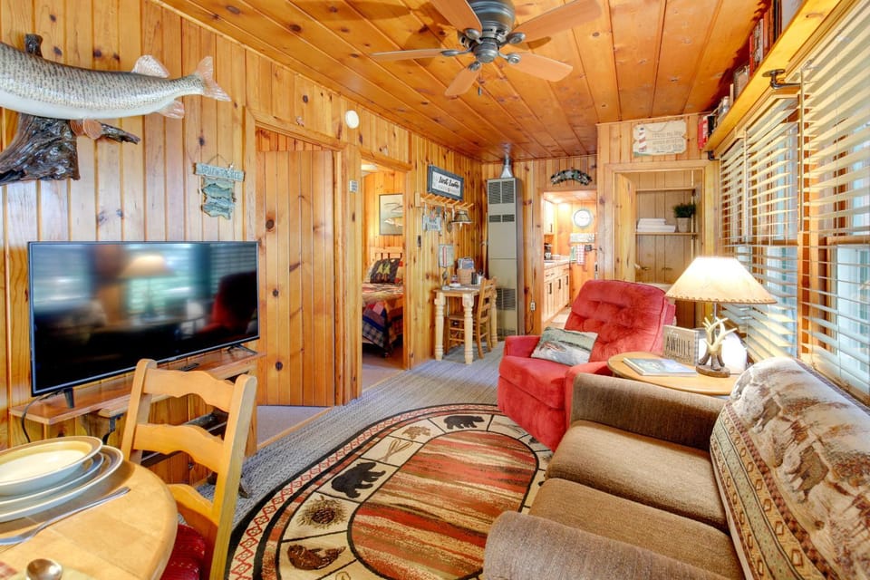 Dock, Lake & Beach Access! St Germain Duplex Cabin Cabin in St Germain