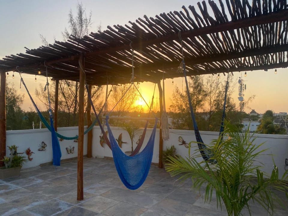 Patio, Day, Natural landscape, Balcony/Terrace, Sunrise, Sunset