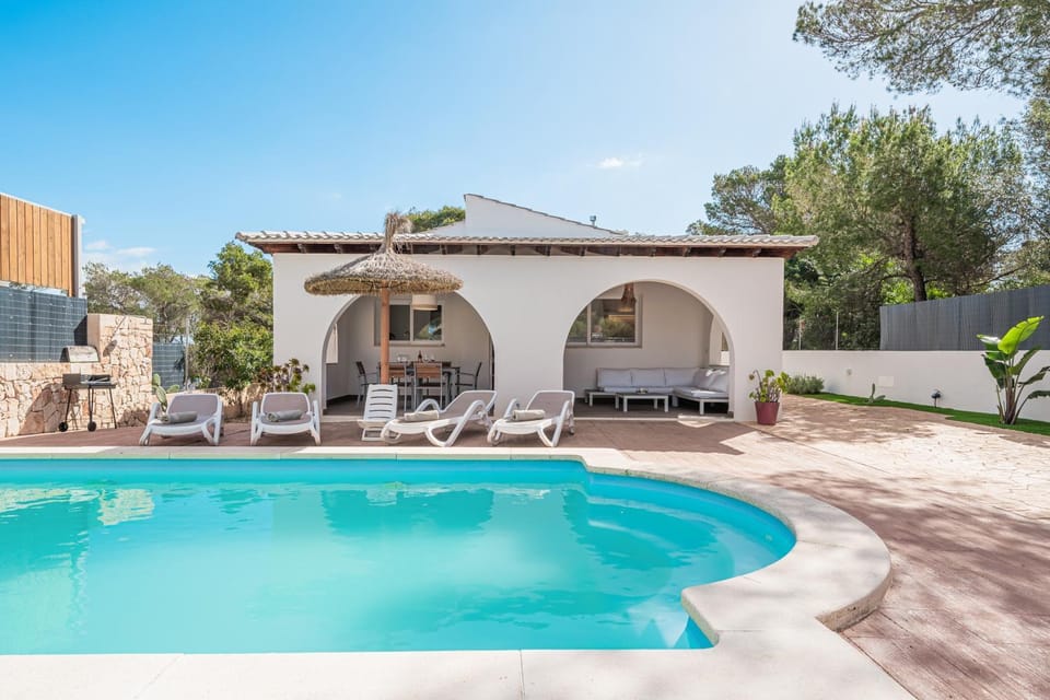 Property building, Living room, Swimming pool