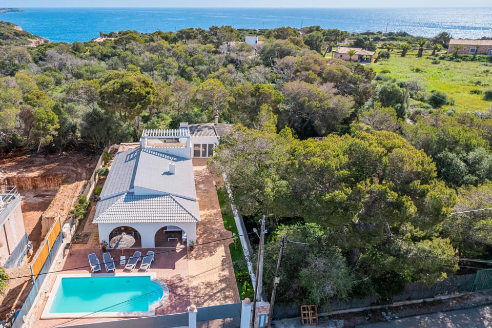 Property building, Living room, Swimming pool