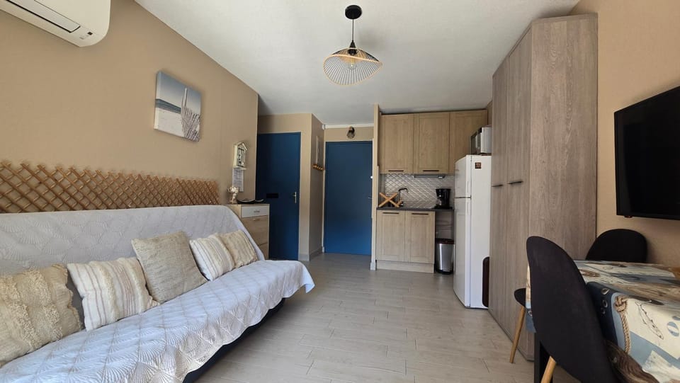 Joli T2 avec jardin plage Richelieu - 6 personnes Apartment in Agde