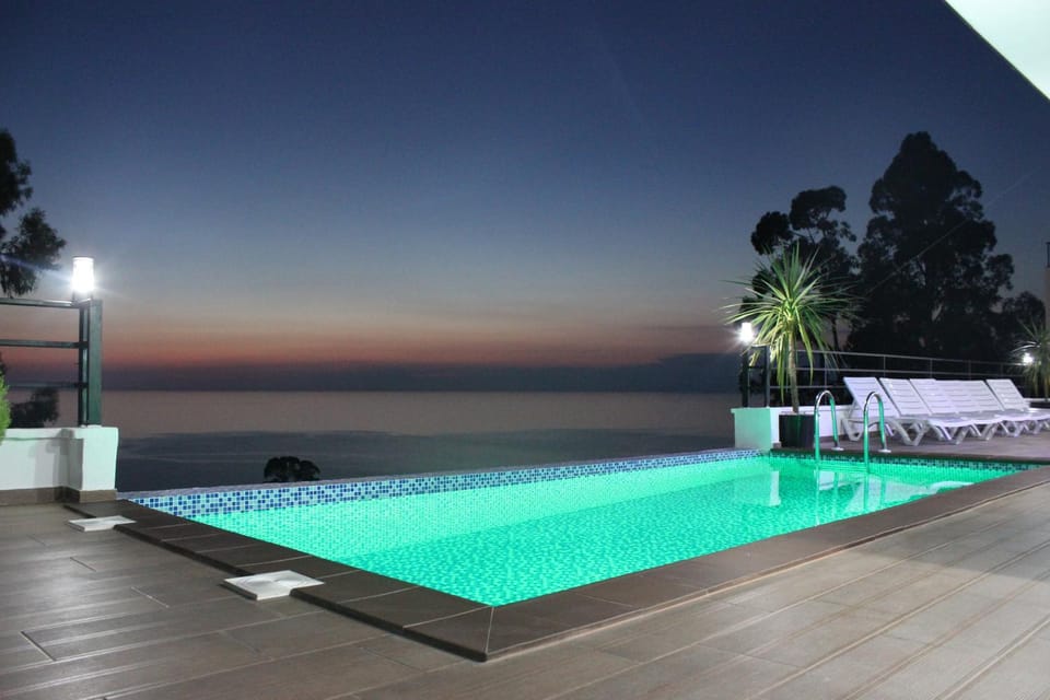 Swimming pool, Sunset