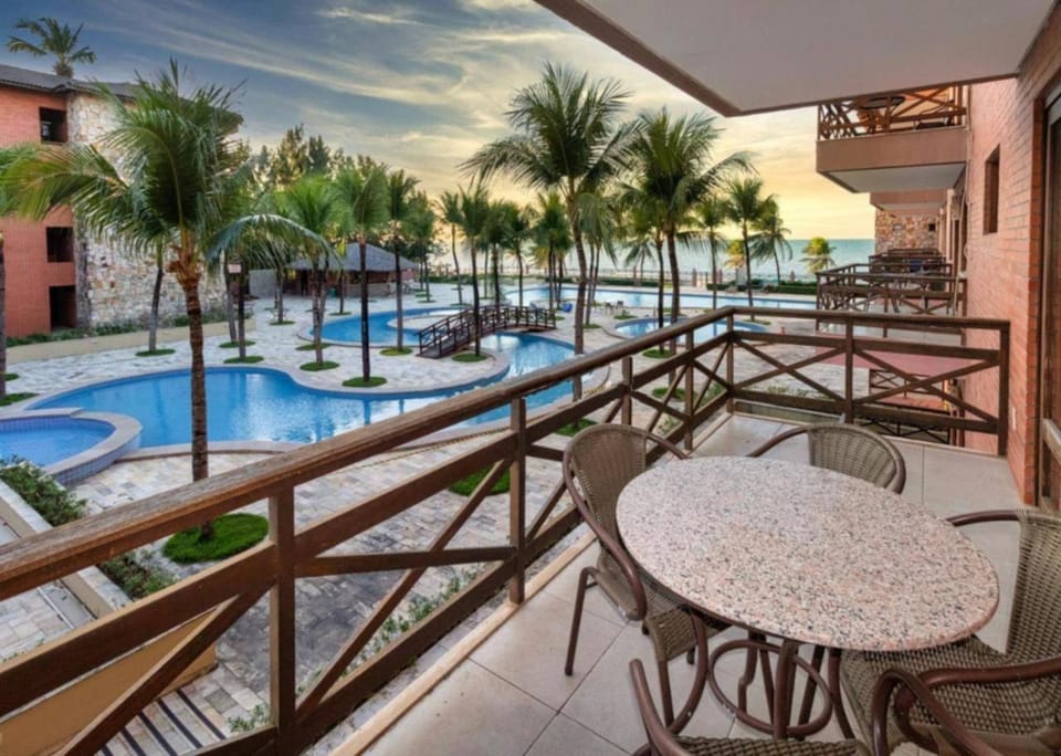 Balcony/Terrace, Pool view, Swimming pool, Sunset