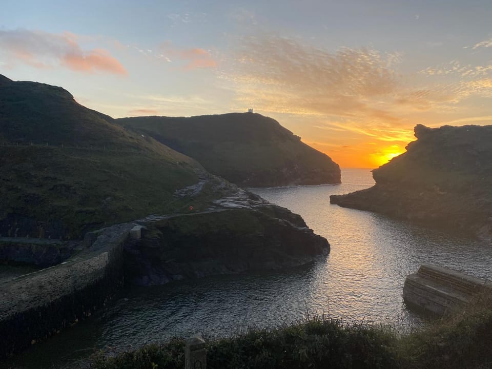 Nearby landmark, Natural landscape, Sunset