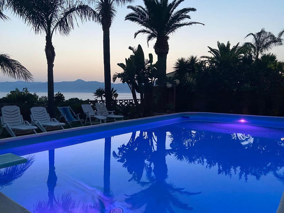 Swimming pool, Swimming pool, Sunset