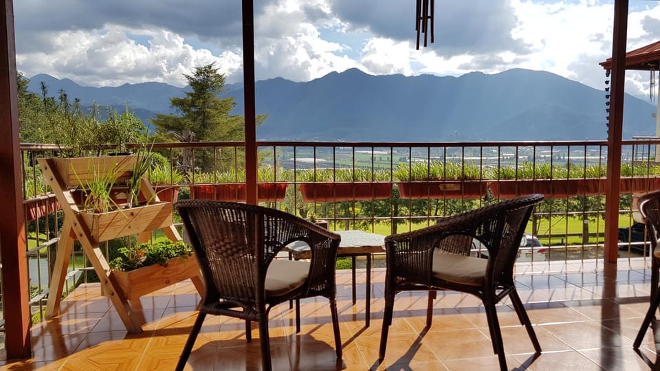 Patio, Day, Natural landscape, View (from property/room), Balcony/Terrace, Dining area, Mountain view, Sea view