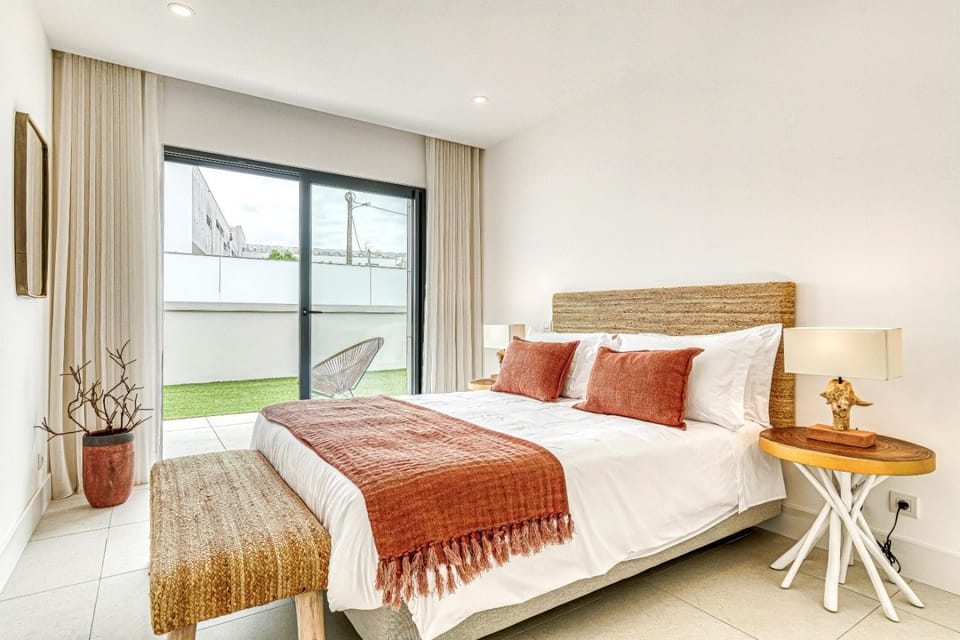 Patio, Bed, Decorative detail, Bedroom