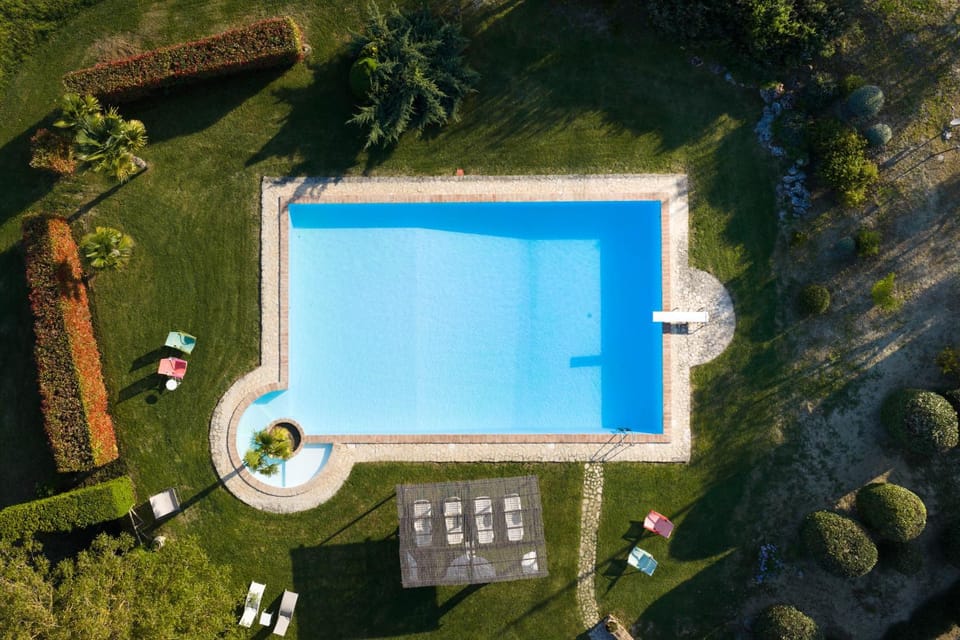 Natural landscape, Bird's eye view, Pool view, Swimming pool, sunbed