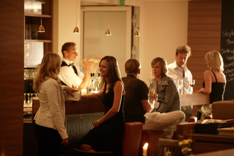 Lounge or bar, group of guests