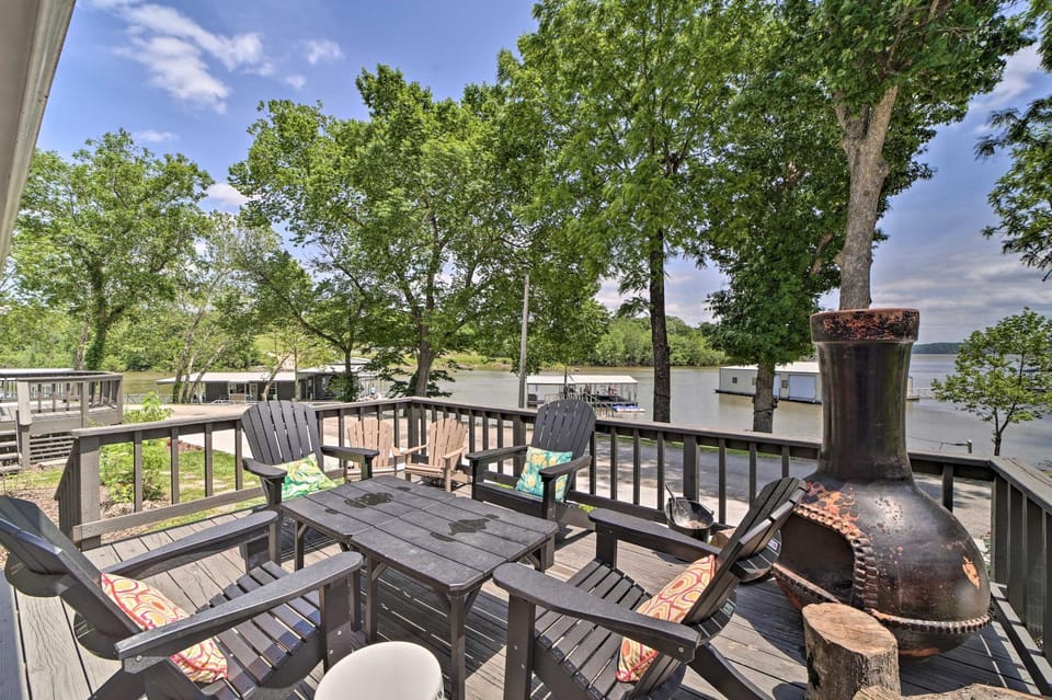 Dock and Grand Lake Access! Idyllic Afton Getaway House in Cleora