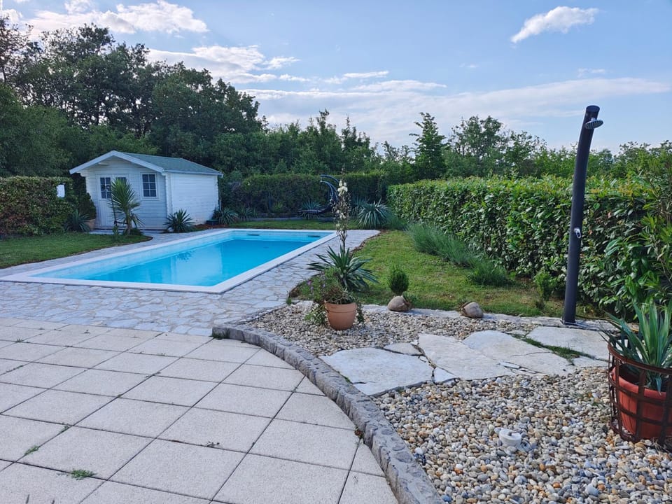 Garden, Garden view, Pool view, Swimming pool, sunbed