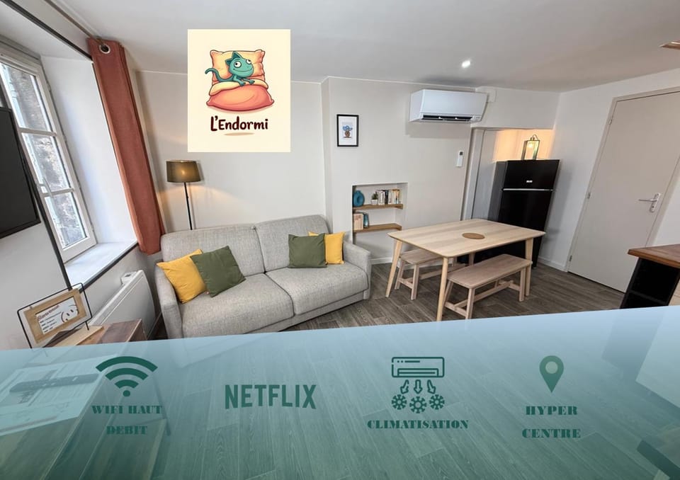 L'endormi - Hypercentre - 10min de Jaude Tout à pied Apartment in Clermont-Ferrand