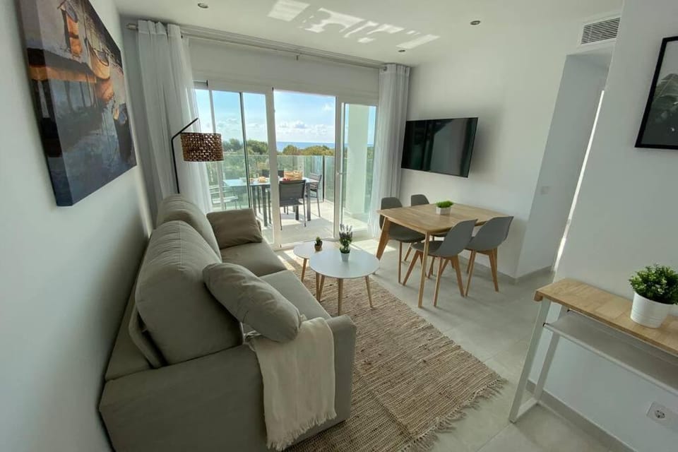 Sea view apartment 6D with pool in Cañamel beach Apartment in Llevant