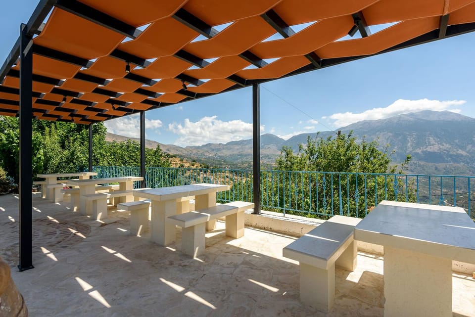 Restaurant/places to eat, Natural landscape, View (from property/room), Dining area, Mountain view