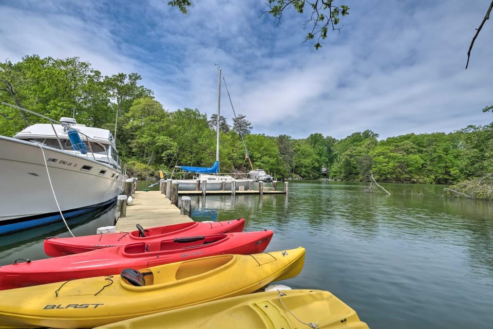 2 Mi to Lighthouse: Waterfront Home w/ Dock! House in California