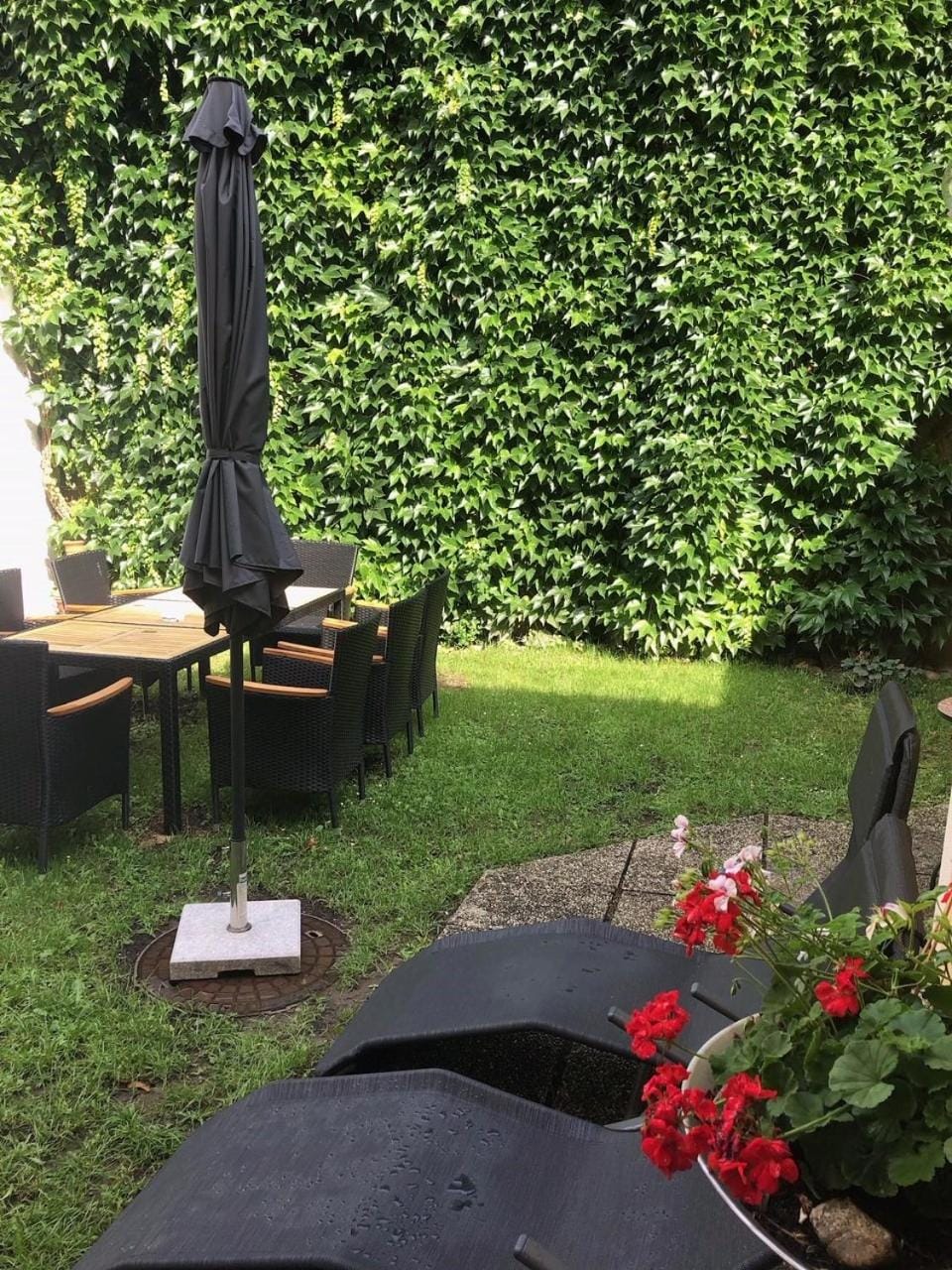 Patio, Garden, Balcony/Terrace, Seating area, Garden view, sunbed