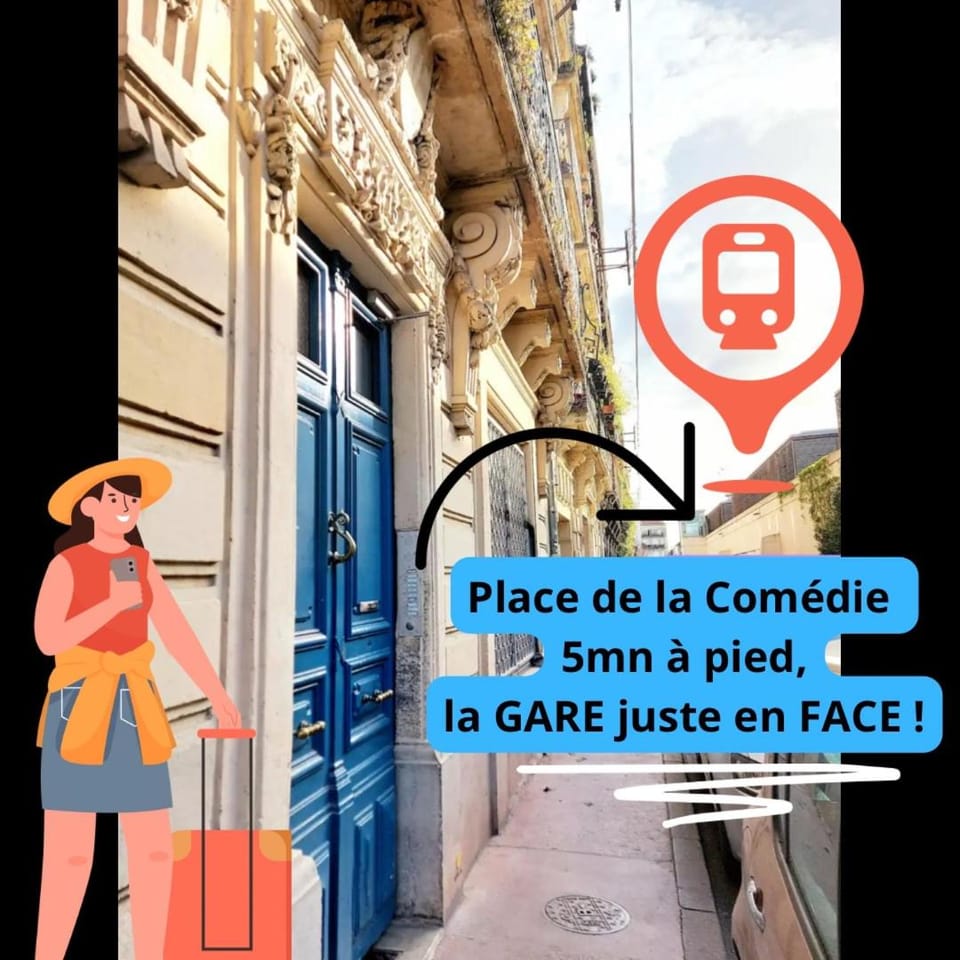 Appart l'Echappée Belle, Centre Historique, Gare Apartment in Montpellier