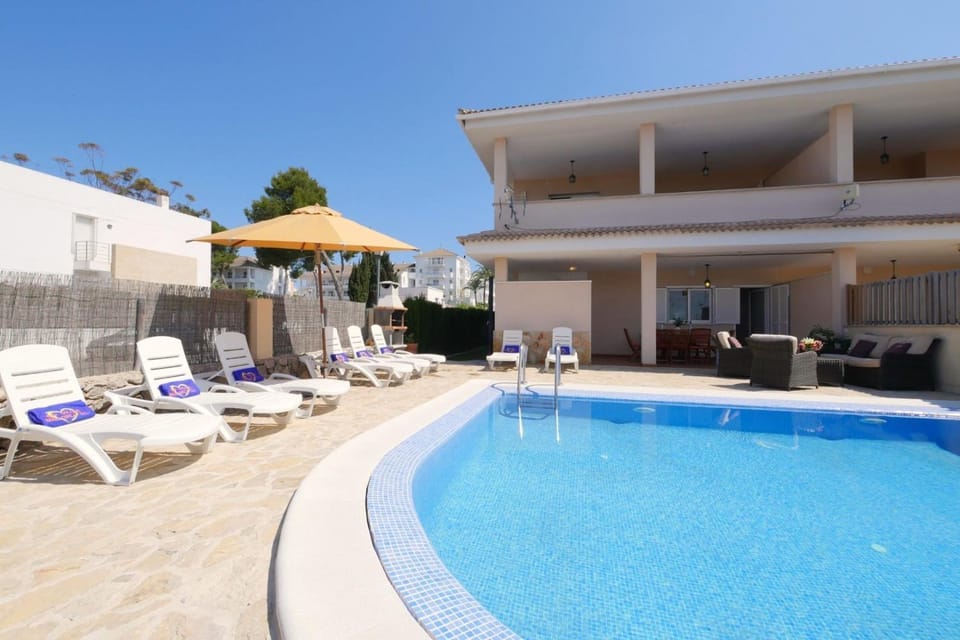 Property building, Living room, Swimming pool