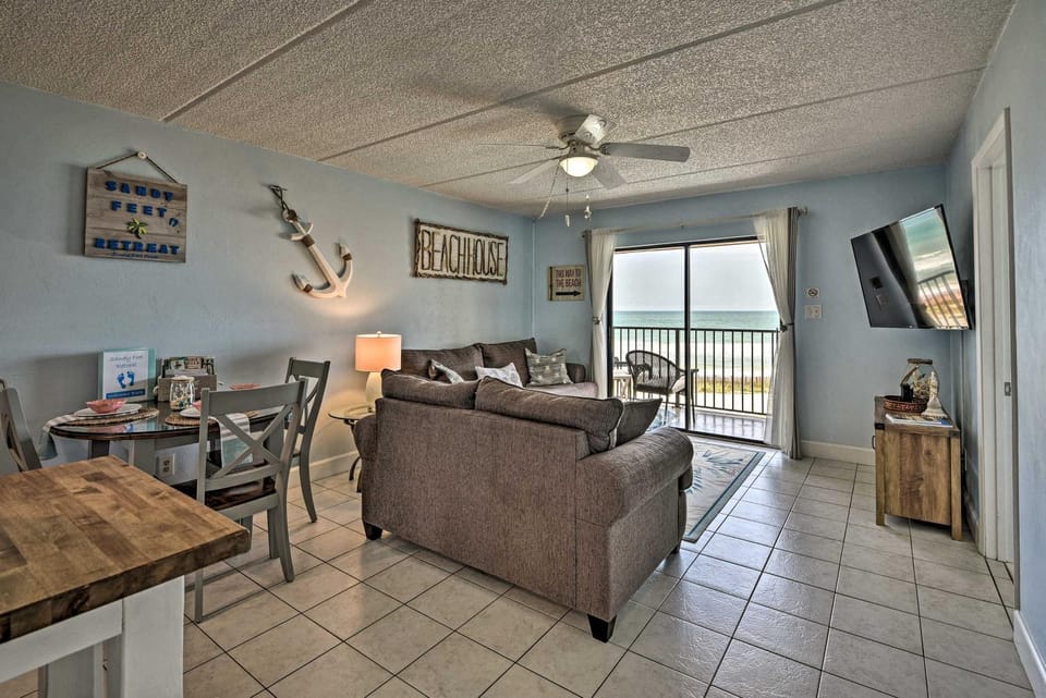 Oceanfront Ormond Beach Getaway w/ Balcony! House in Ormond By The Sea