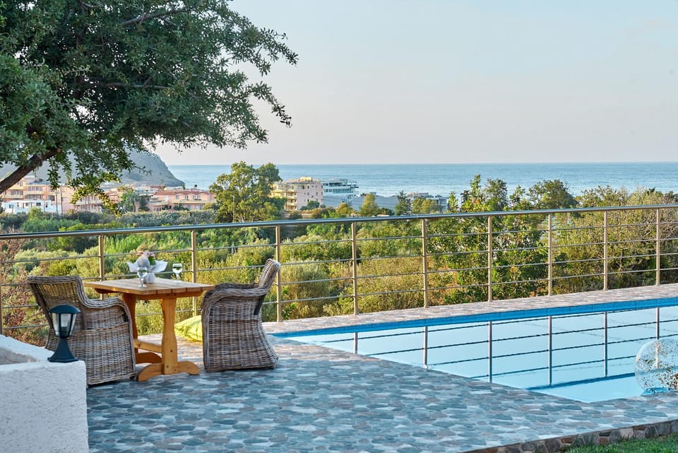 Pool view, Sea view, Swimming pool