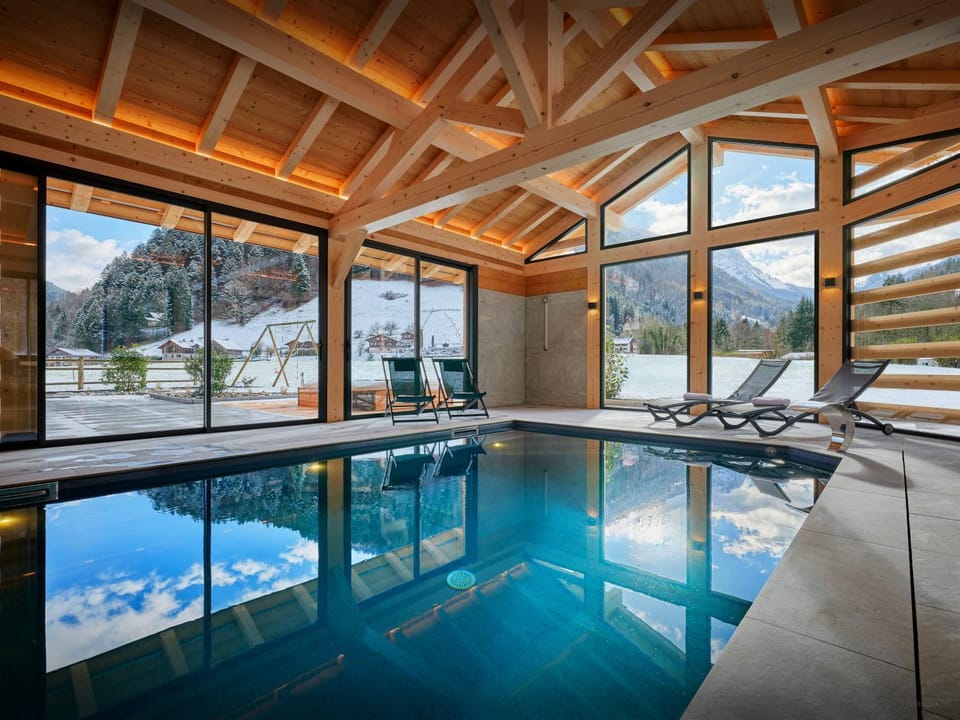 Natural landscape, Winter, Swimming pool