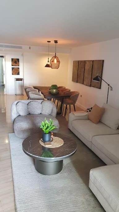 Living room, Seating area, Dining area