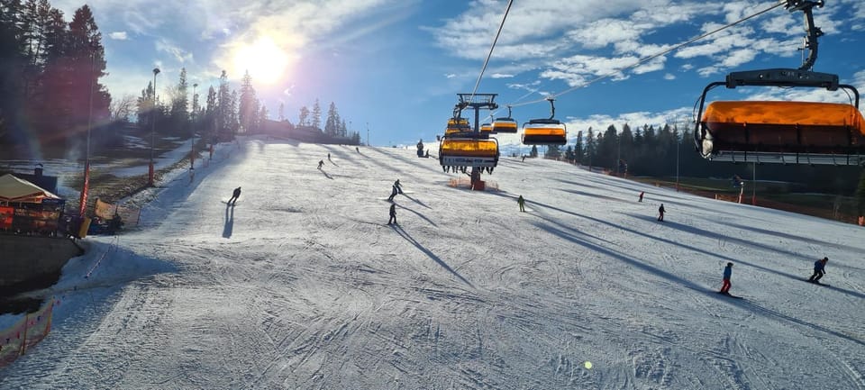 Winter, Skiing